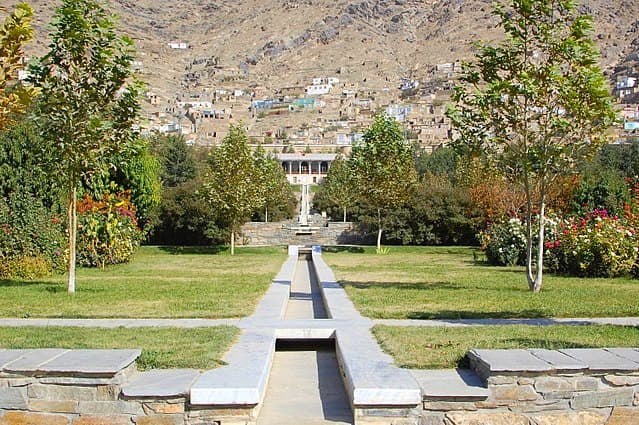Babur Gardens in Kabul, Afghanistan